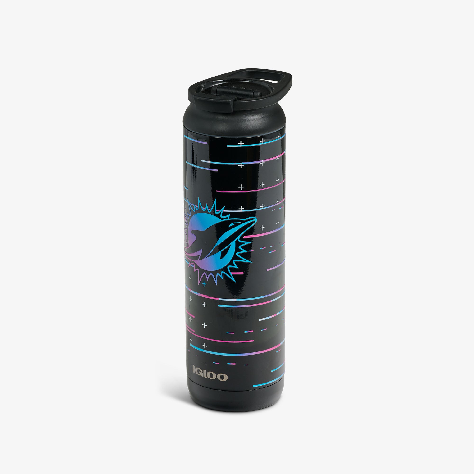 NFL Neon Miami Dolphins 20 Oz Flip ‘n’ Sip Tumbler - Image 6
