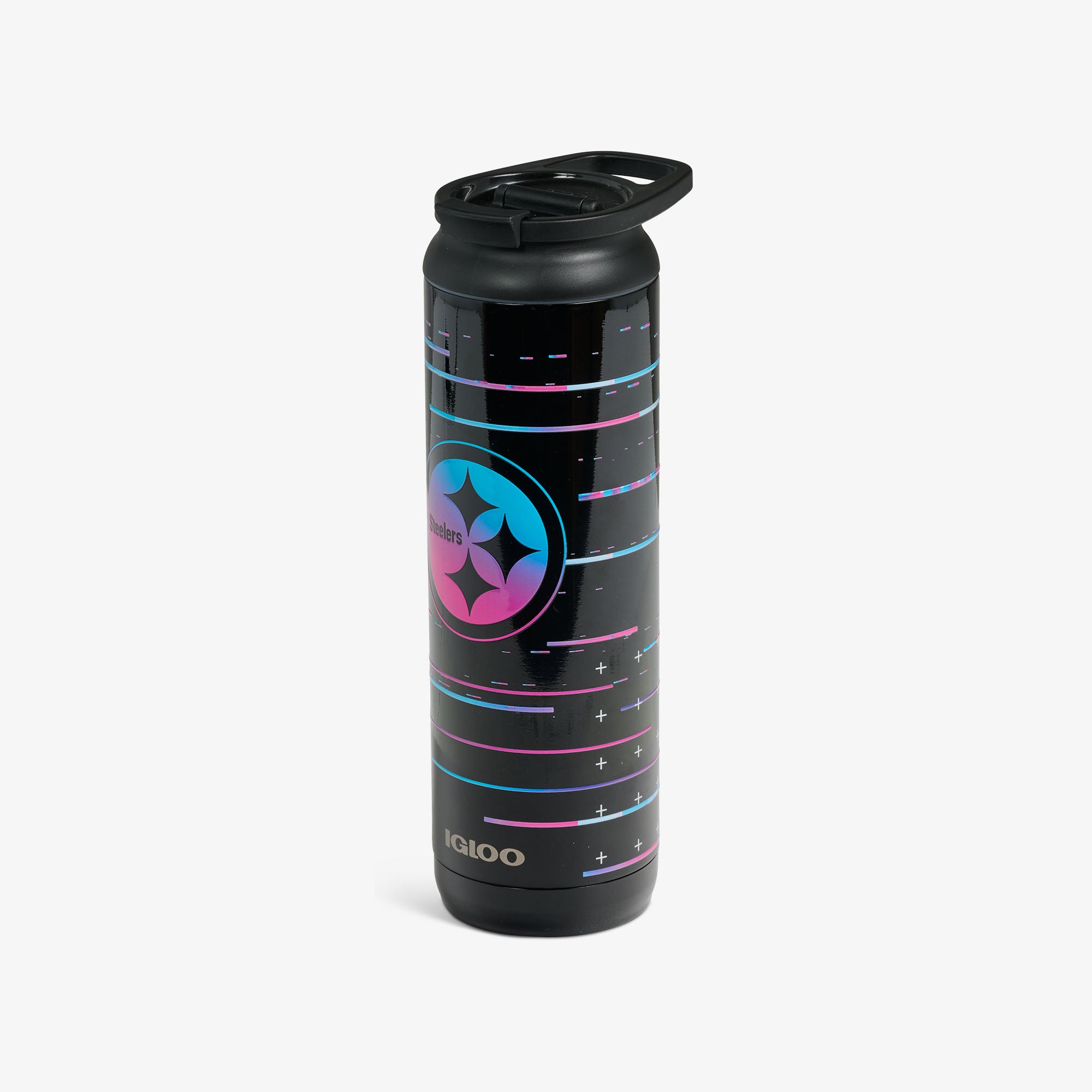 NFL Neon Pittsburgh Steelers 20 Oz Flip ‘n’ Sip Tumbler - Image 6